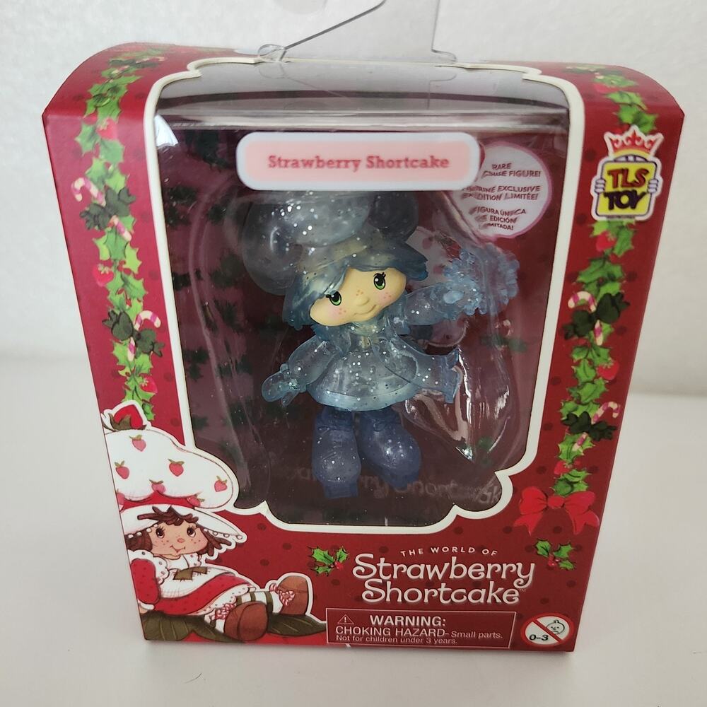 New Cheebee! Blue Strawberry Shortcake Scented Figure Winter RARE